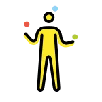 Man Juggling SVG Icon